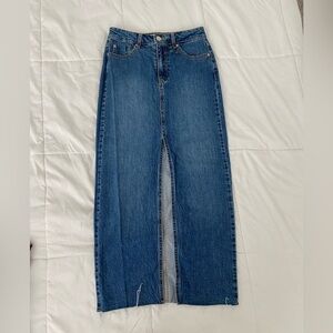 Stradisvarius Long Blue Denim Skirt Size 2